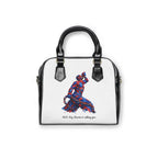 Artistic Shoulder Handbag -  Red & Blue Neg Mawon The Calling