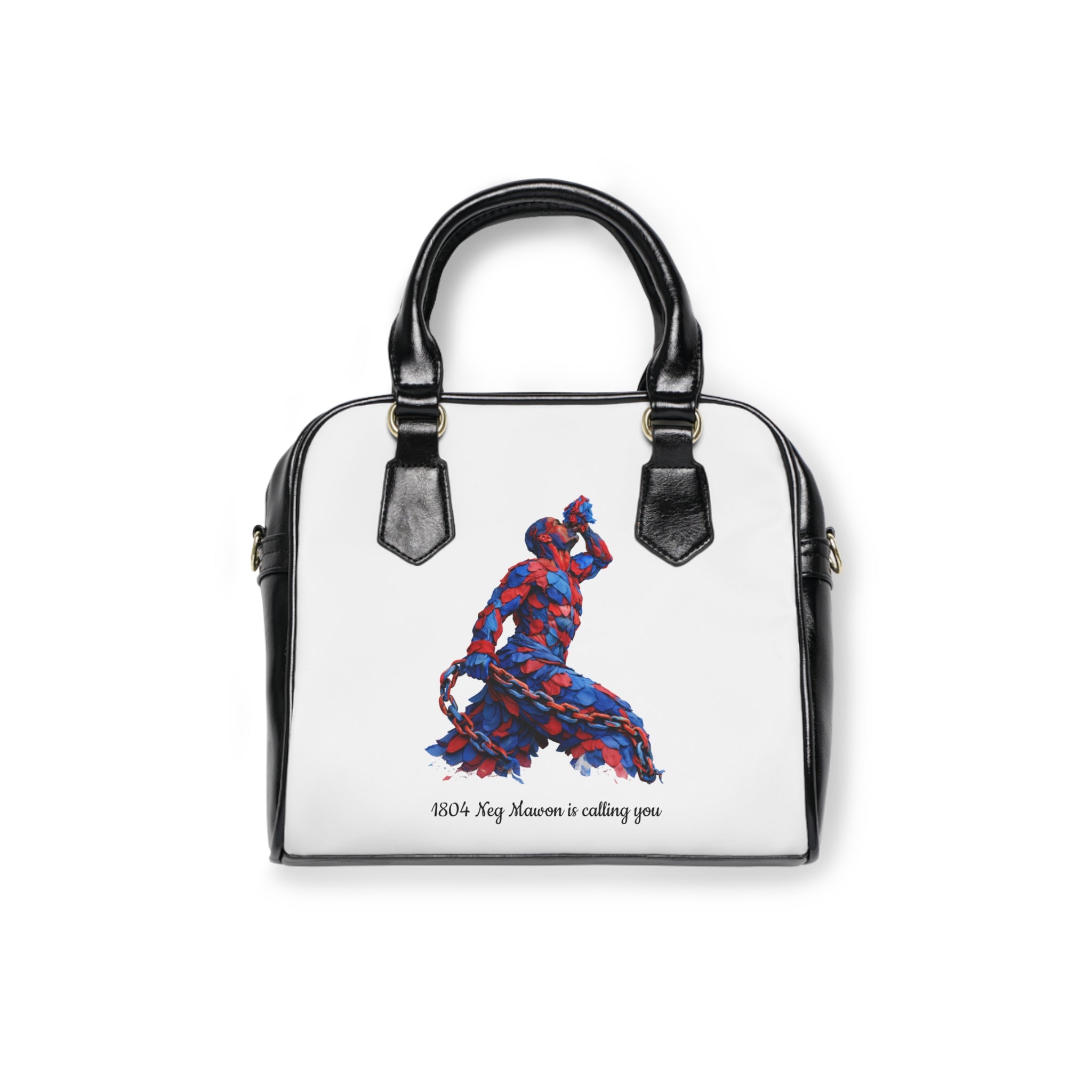 Artistic Shoulder Handbag -  Red & Blue Neg Mawon The Calling