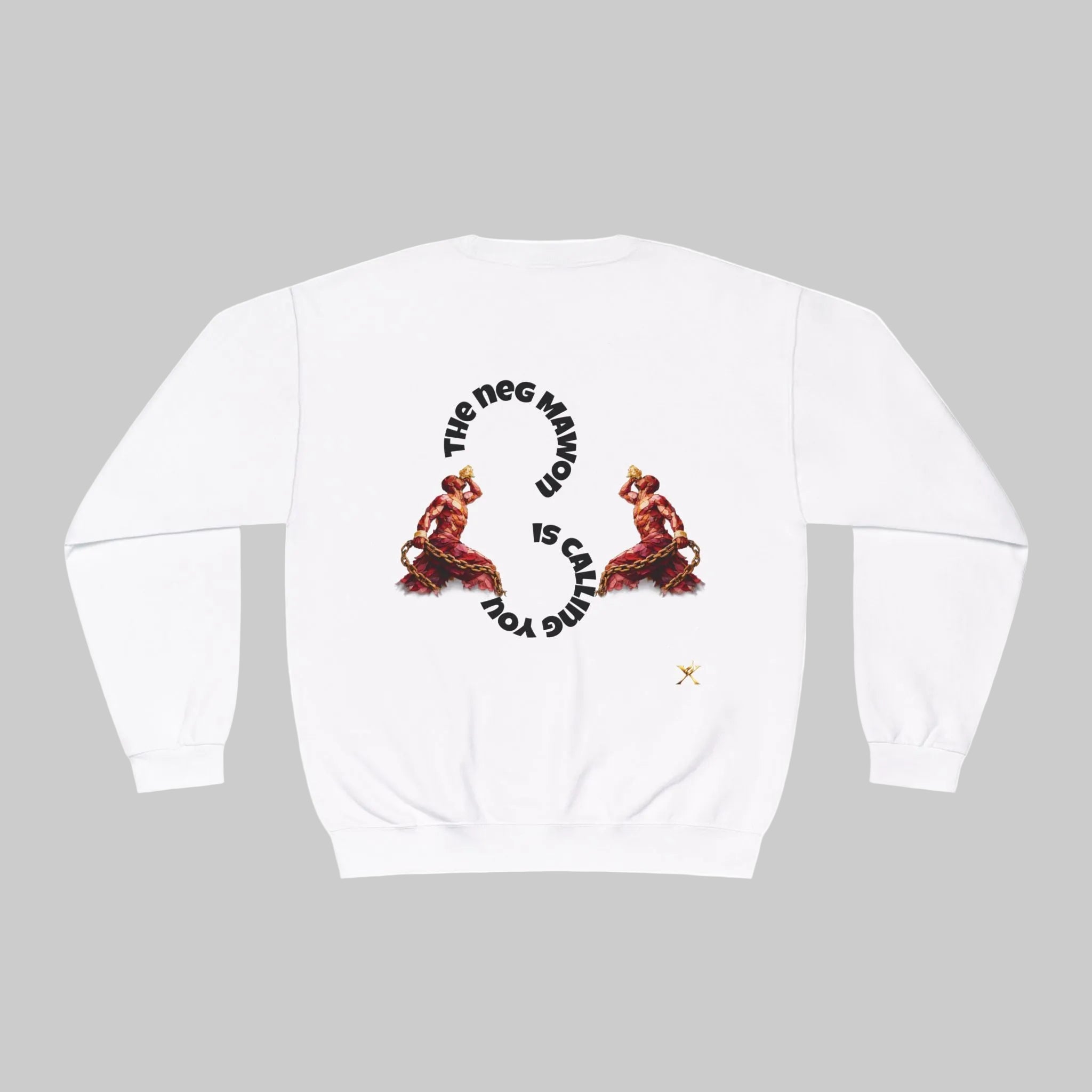 Crewneck Sweatshirt - Unisex- Red & Gold Neg marron The Calling