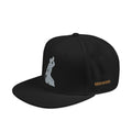 Embroidered Snapback Hat - Colorful Abstract Neg Mawon