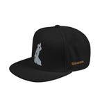 Embroidered Snapback Hat - Colorful Abstract Neg Mawon