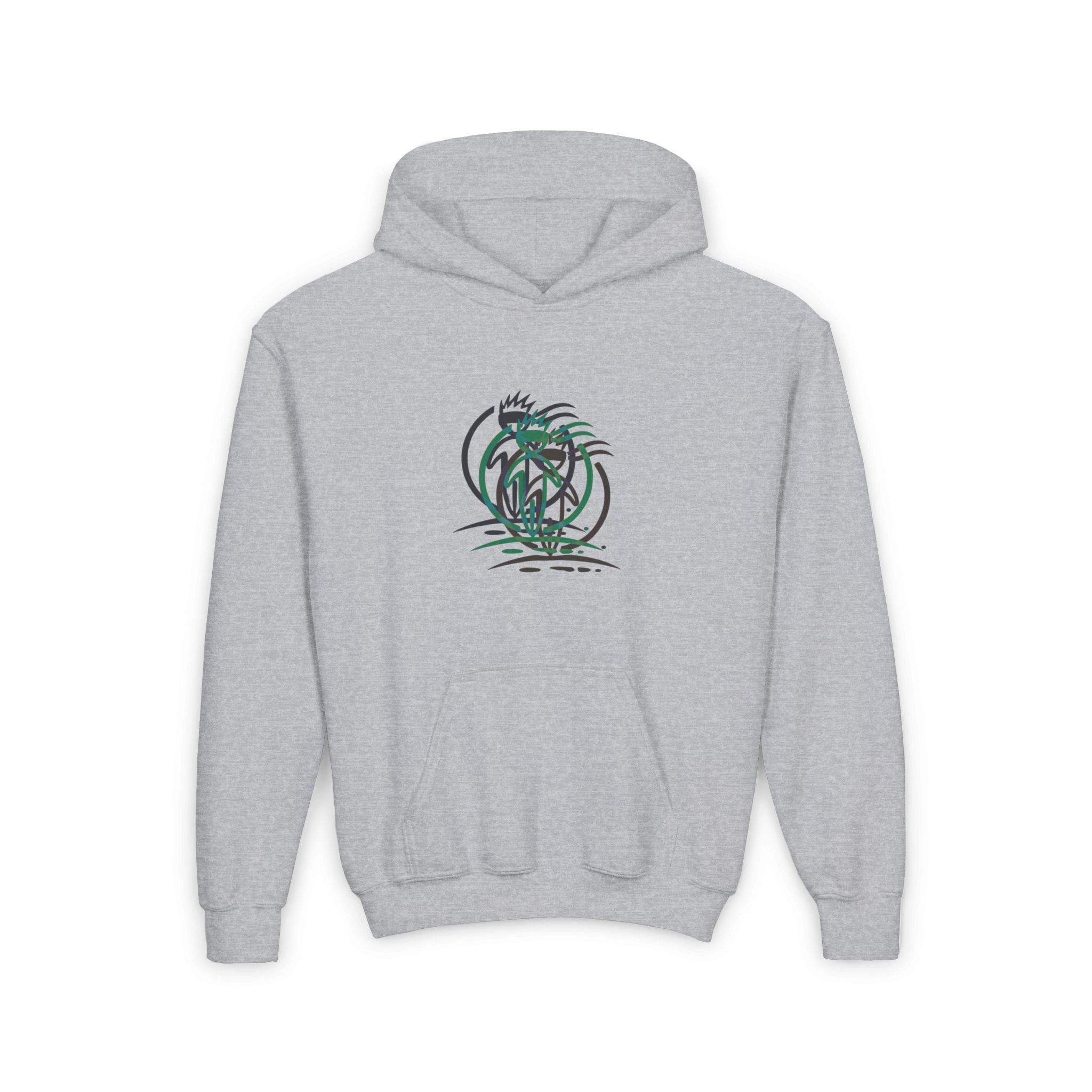 Crowned Figure Youth Hoodie Unisex Pullover Sweatshirt