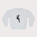 Crewneck Sweatshirt - Unisex Design InervoX Neg marron
