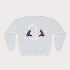 Crewneck Sweatshirt - Unisex Design Red/Blue Feathers