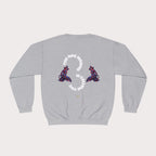 Crewneck Sweatshirt - Unisex Design Red/Blue Feathers
