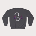 Crewneck Sweatshirt - Unisex Design Red/Blue Feathers