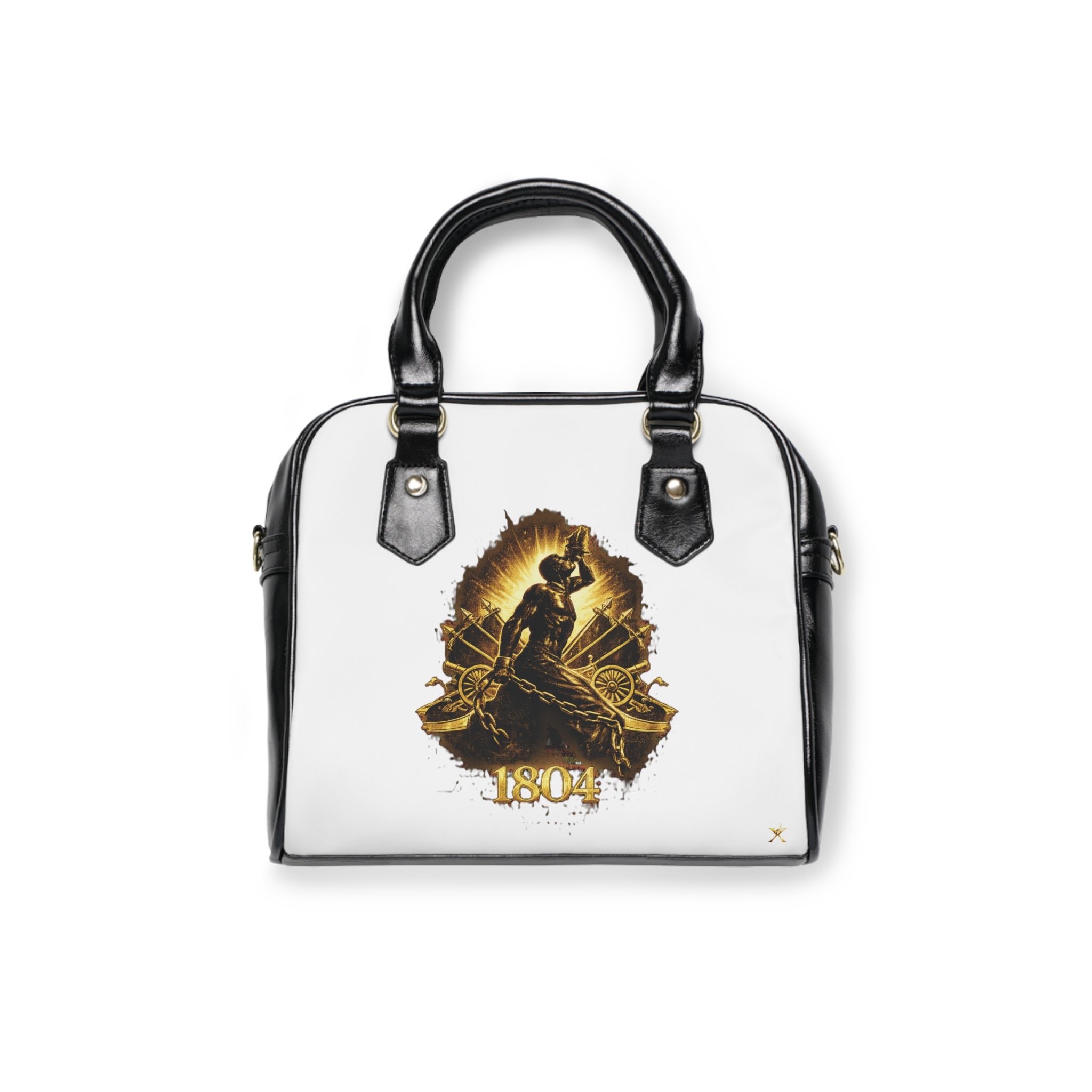 Artistic White Shoulder Handbag - 1804 Neg Marron Fusion