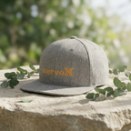 InervoX Minimal Logo Flat Bill Snapback Hat - Streetwear Cap