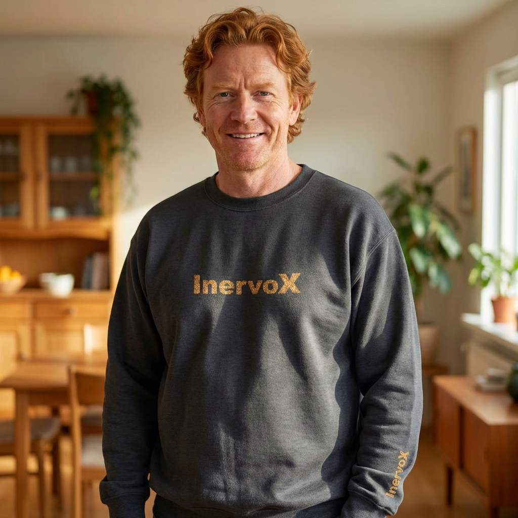 InervoX Crewneck Sweatshirt - White Pullover