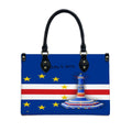 Women's PU Leather Tote Bag – Cape Verde Monument Design | Premium Everyday Shoulder Bag