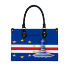 Women's PU Leather Tote Bag – Cape Verde Monument Design | Premium Everyday Shoulder Bag
