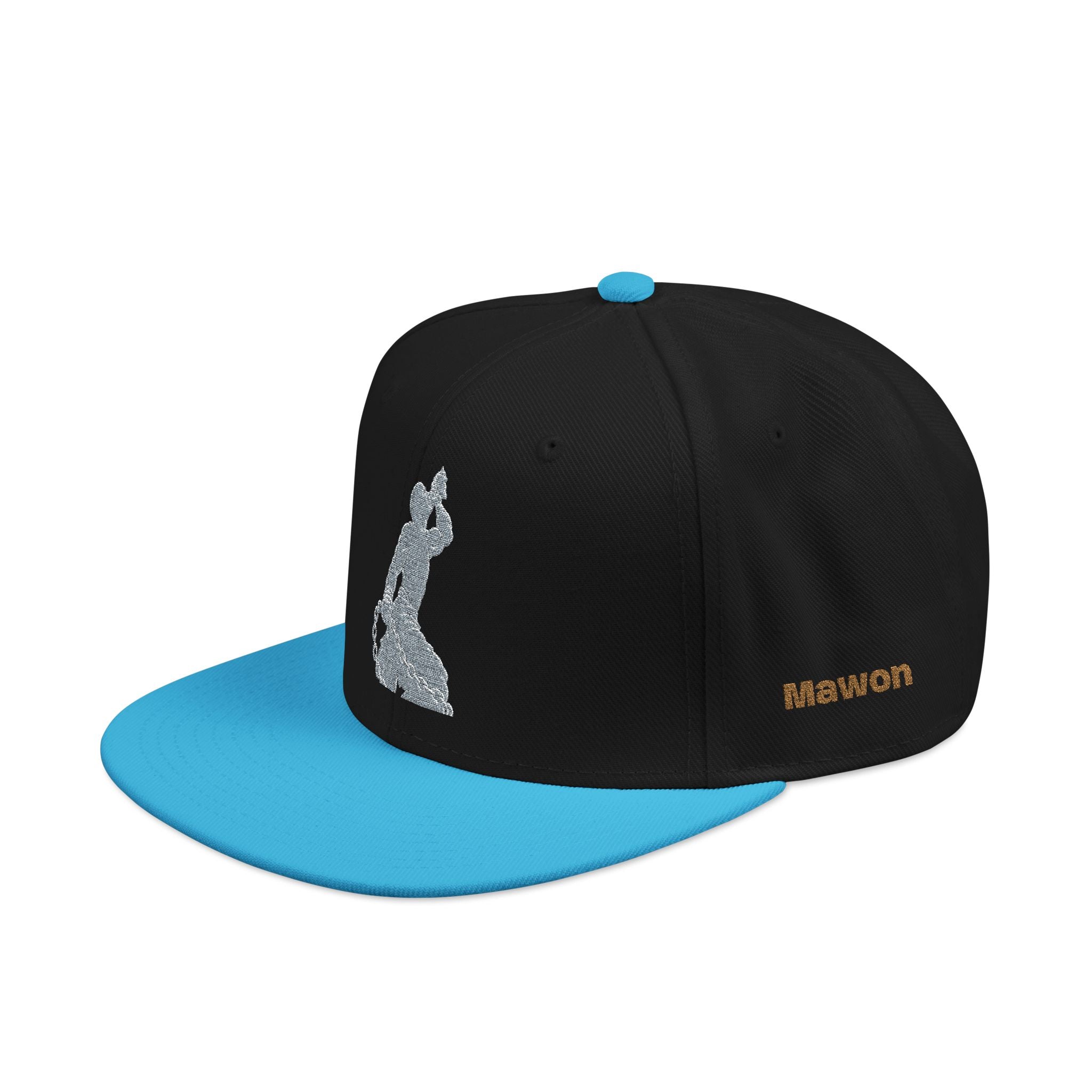 Embroidered Snapback Hat - Colorful Abstract Neg Mawon