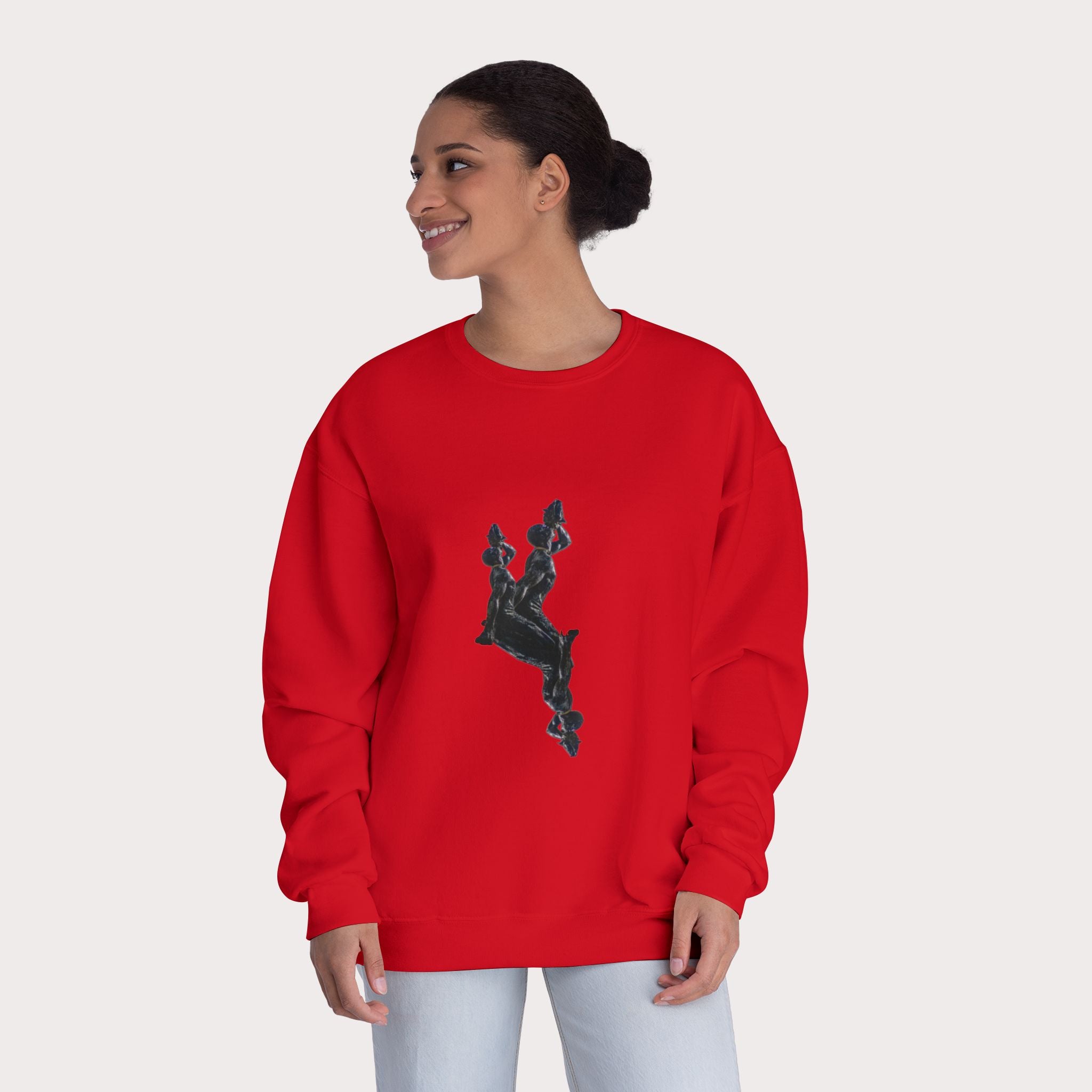 Crewneck Sweatshirt - Unisex Design InervoX Neg marron
