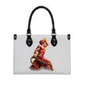 Sac Cabas Femme InervoX Rouge-Or Marron en PU