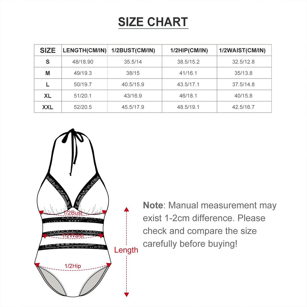 Halter One Piece Swimsuit Women Unseen Boy