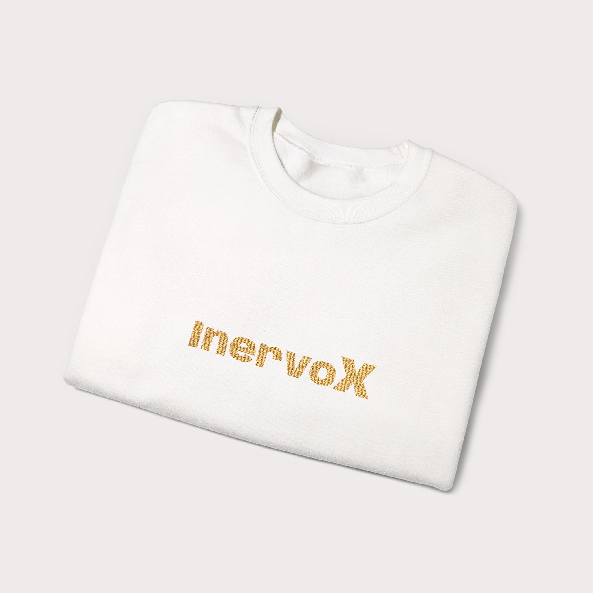 InervoX Crewneck Sweatshirt - White Pullover