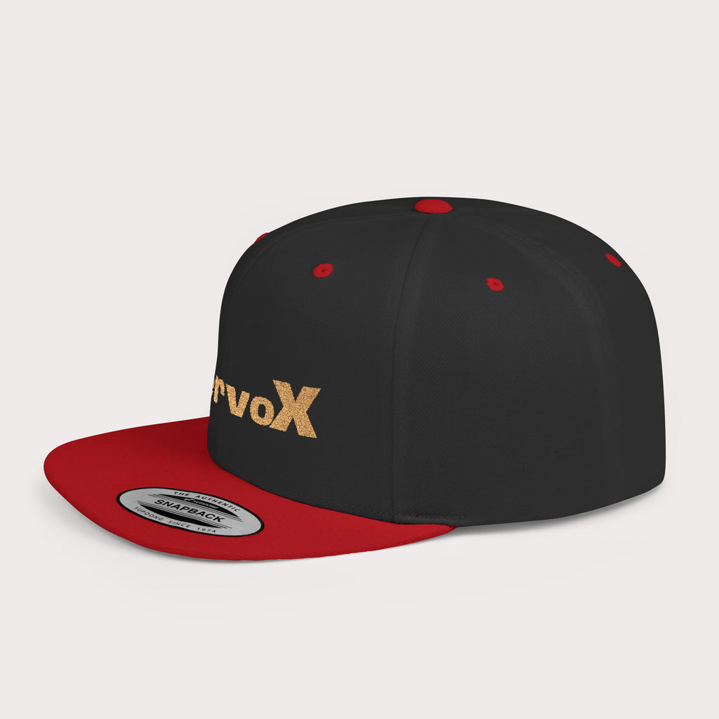 InervoX Minimal Logo Flat Bill Snapback Hat - Streetwear Cap