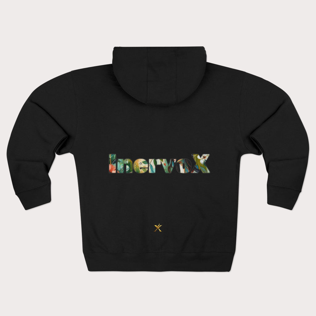 Abstract Medusa Zip Hoodie - Artistic Marble Goddess Graphic