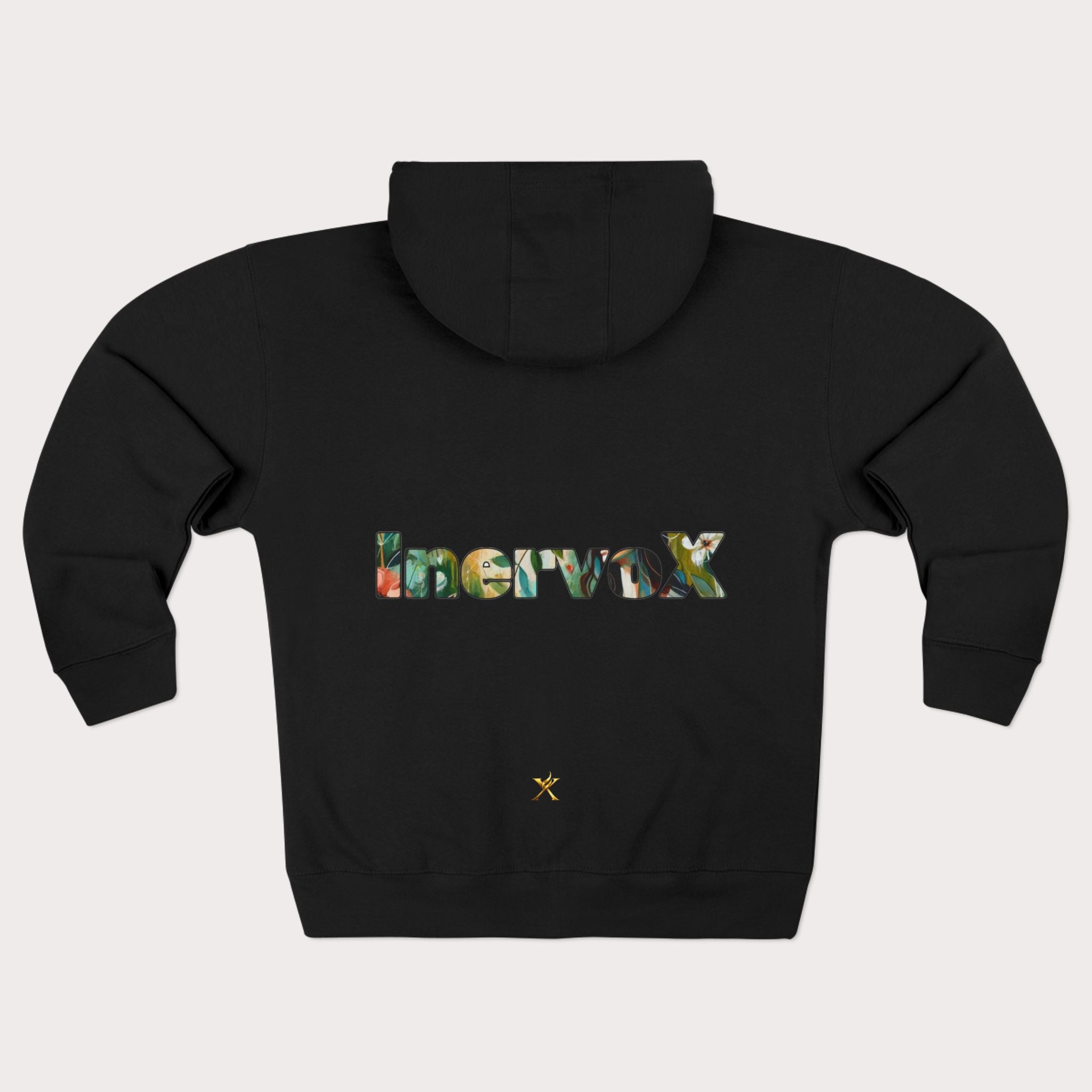 Abstract Medusa Zip Hoodie - Artistic Marble Goddess Graphic