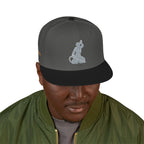Embroidered Snapback Hat - Colorful Abstract Neg Mawon