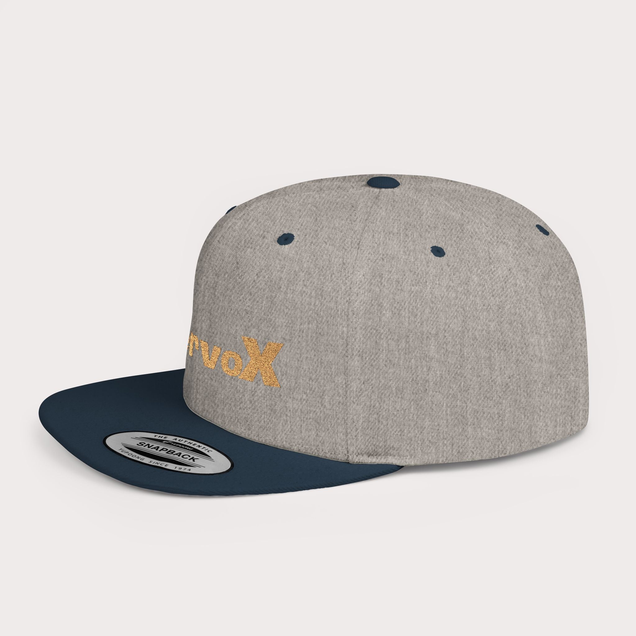 InervoX Minimal Logo Flat Bill Snapback Hat - Streetwear Cap