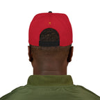 Embroidered Snapback Hat - Colorful Abstract Neg Mawon
