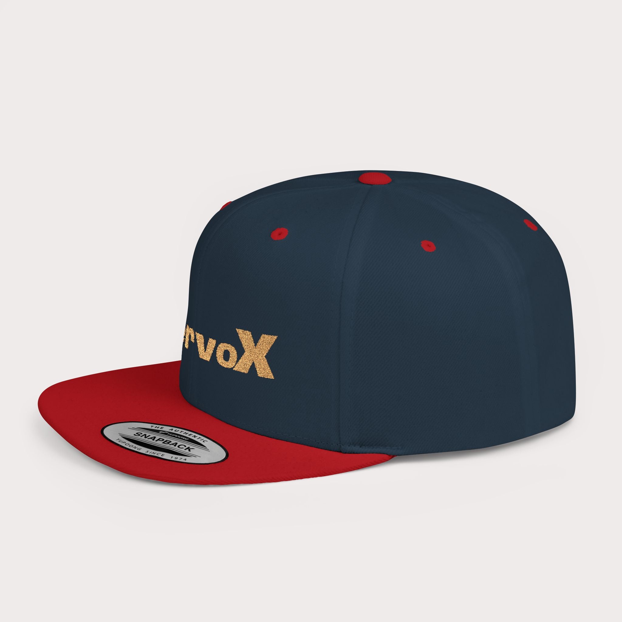 InervoX Minimal Logo Flat Bill Snapback Hat - Streetwear Cap