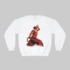 Red sneaker with a Neg marron logo on a white background