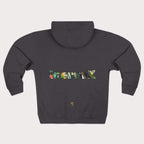 Abstract Medusa Zip Hoodie - Artistic Marble Goddess Graphic - InervoX