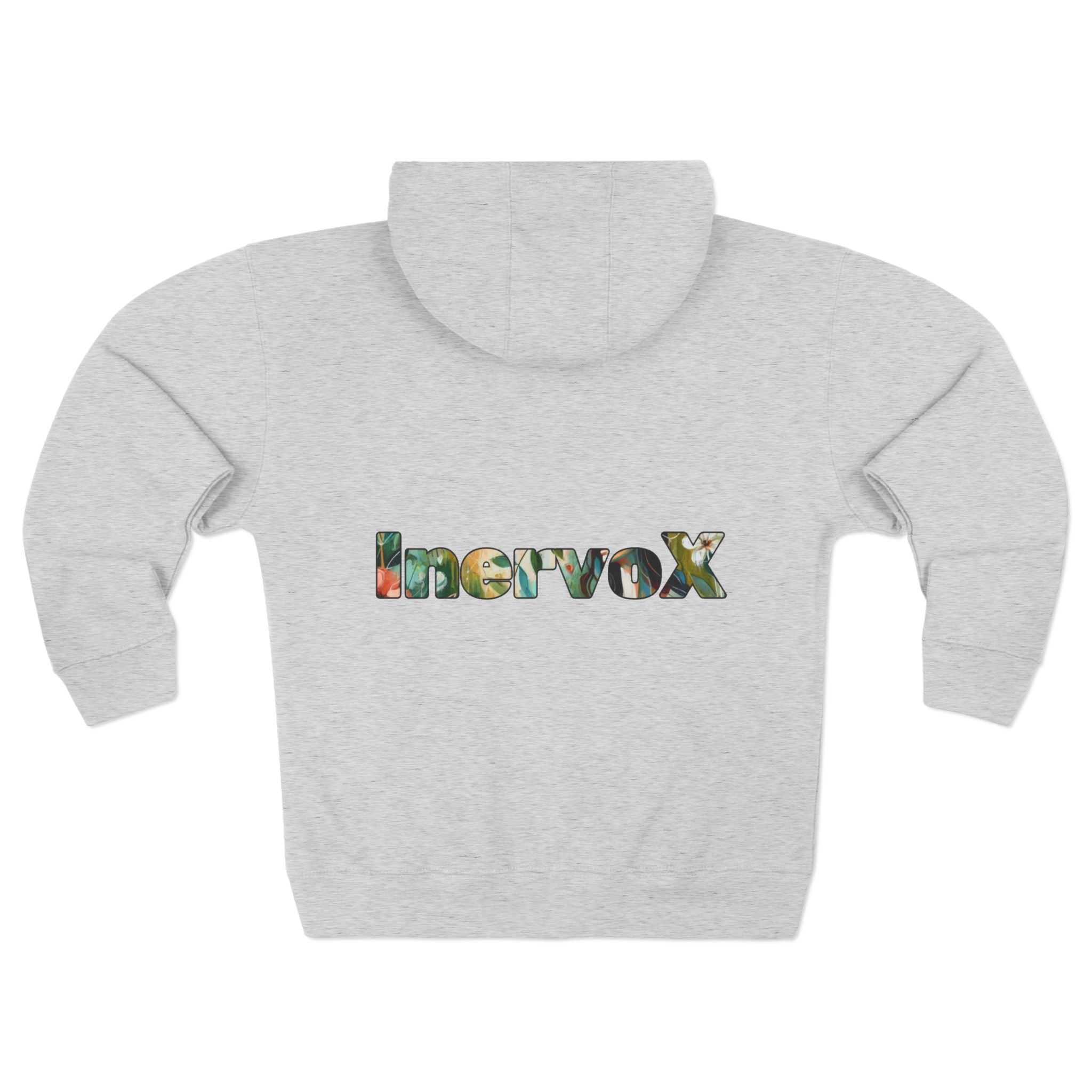 Abstract Medusa Zip Hoodie - Artistic Marble Goddess Graphic Zip-Up - InervoX