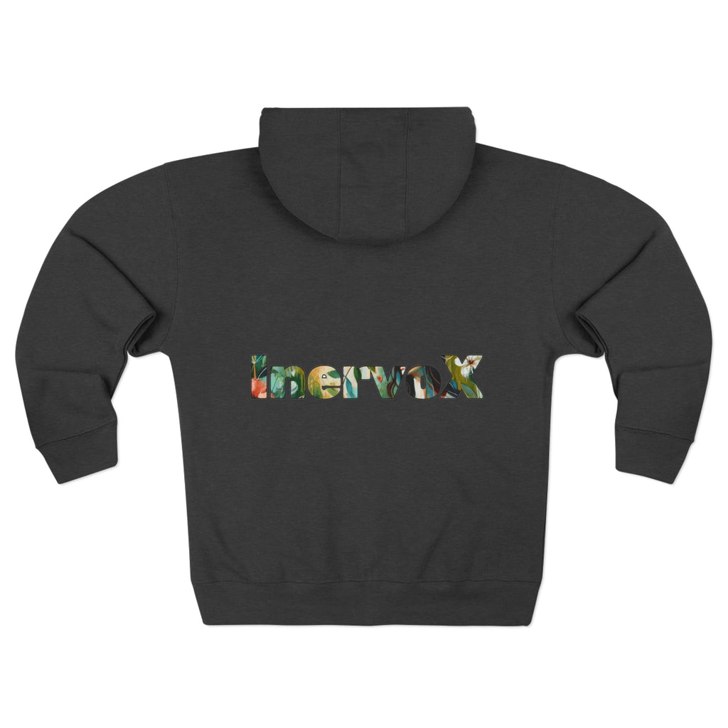 Abstract Medusa Zip Hoodie - Artistic Marble Goddess Graphic Zip-Up - InervoX