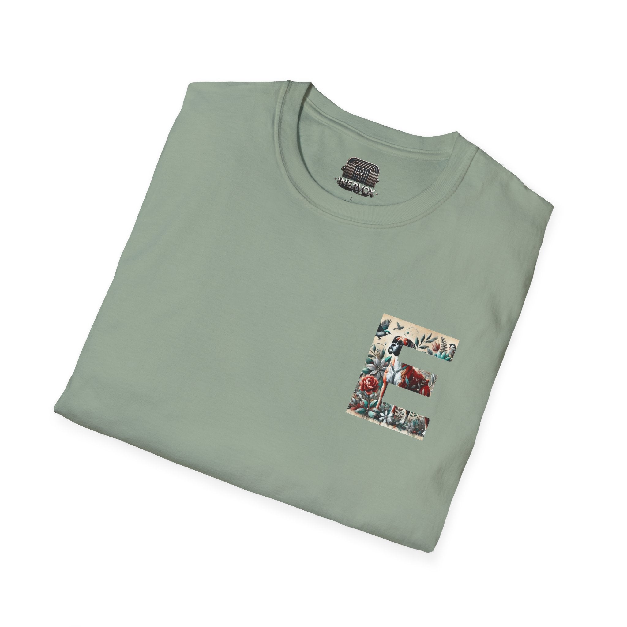 Adventure Awaits T-Shirt - Letter E Animal Floral - InervoX