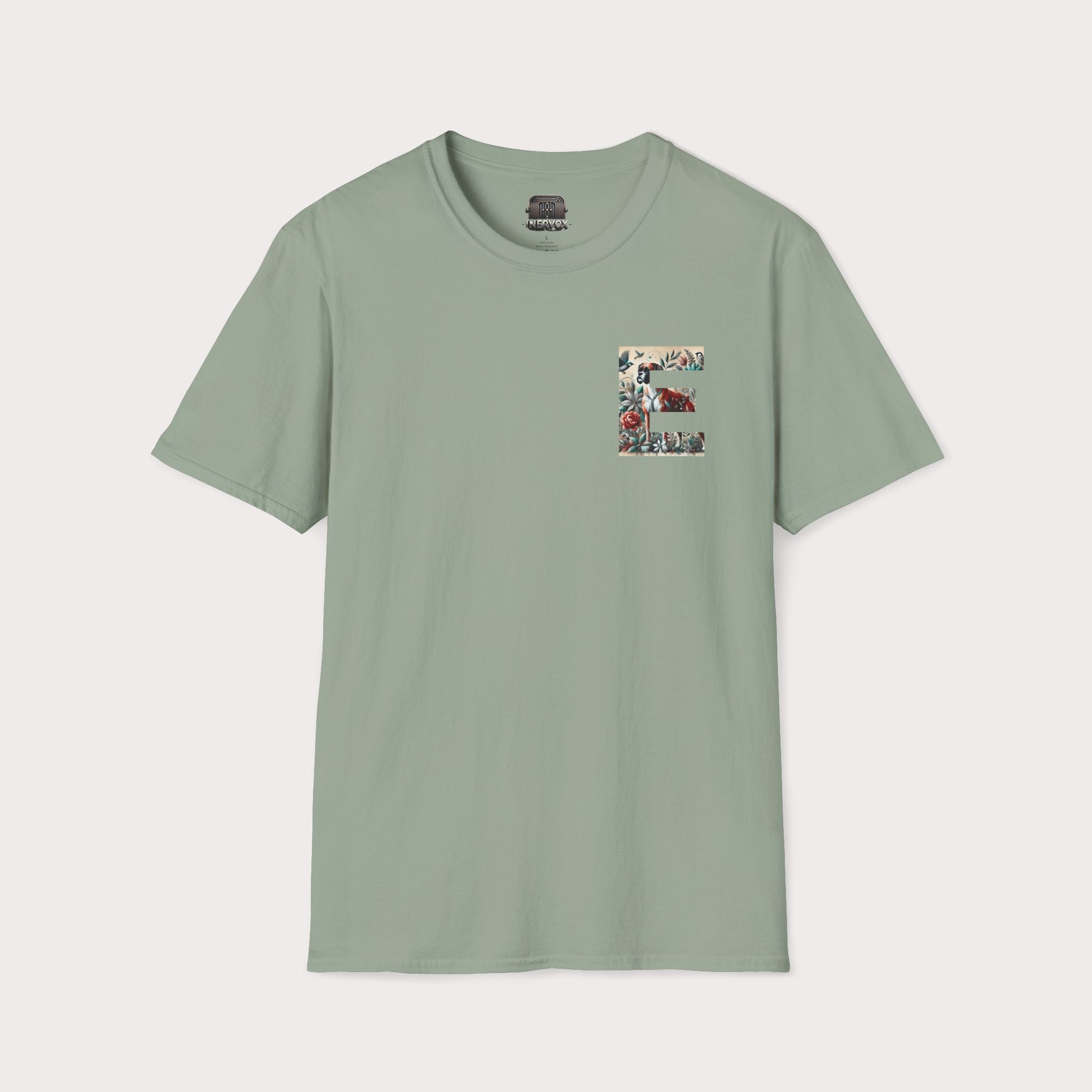 Adventure Awaits T-Shirt - Letter E Animal Floral - InervoX