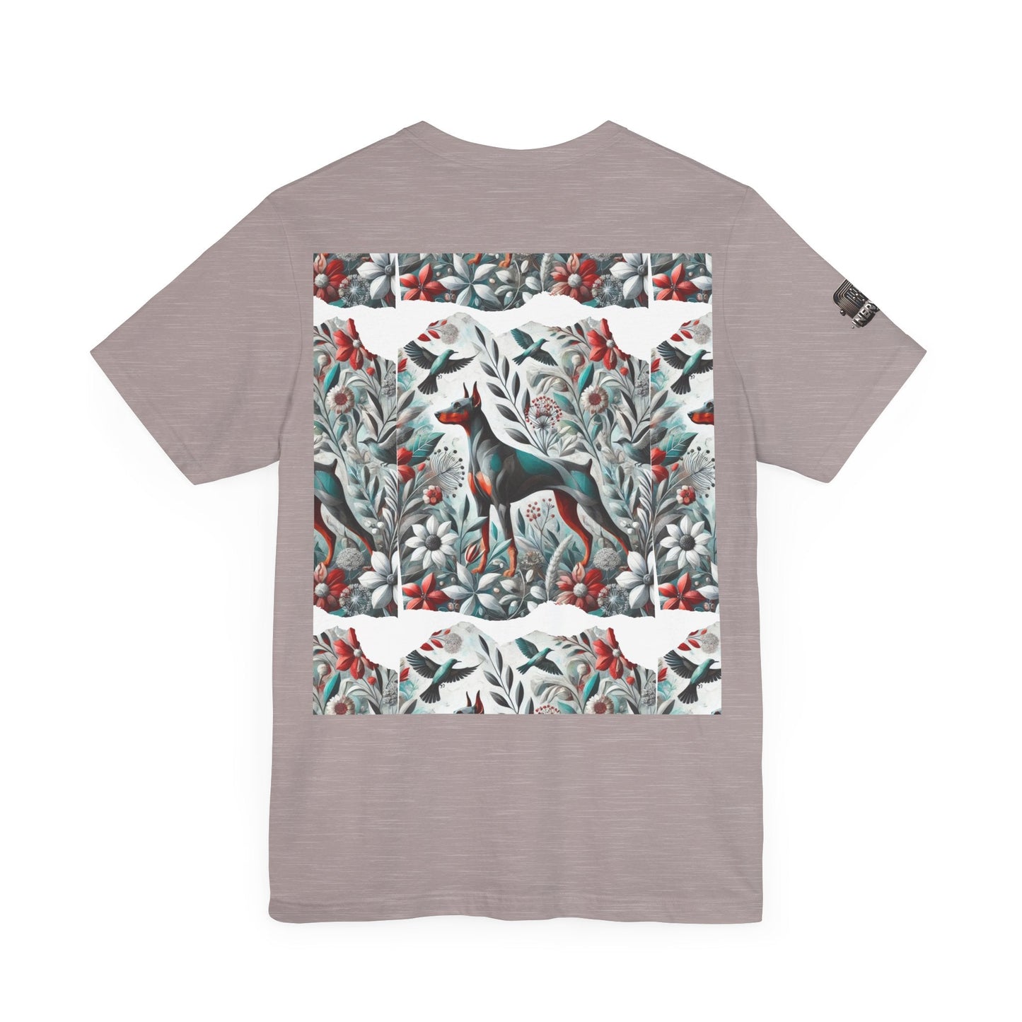 Artistic Floral Dog Tee - Unisex Jersey Short Sleeve | Unique Nature - Inspired Design - InervoX