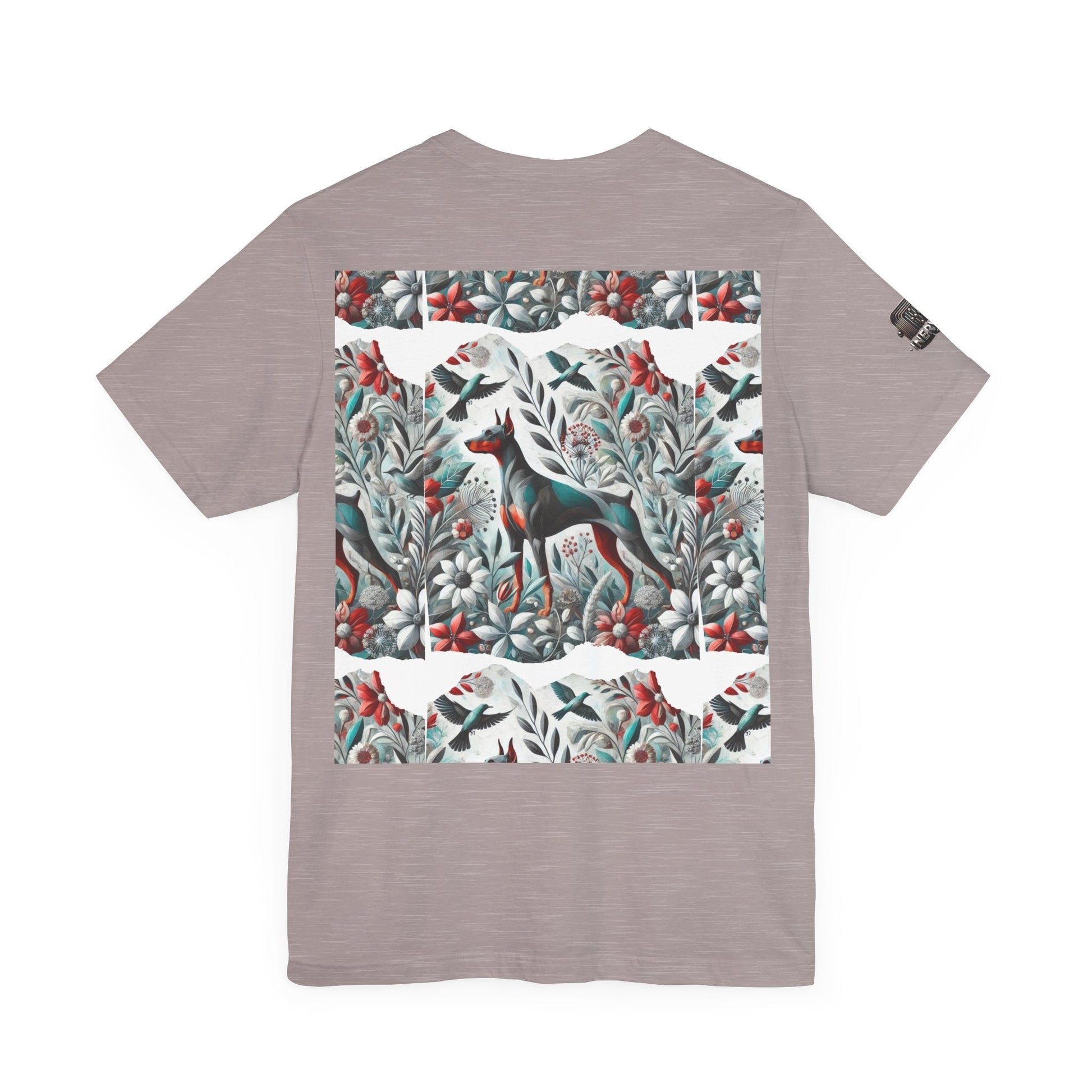 Artistic Floral Dog Tee - Unisex Jersey Short Sleeve | Unique Nature - Inspired Design - InervoX