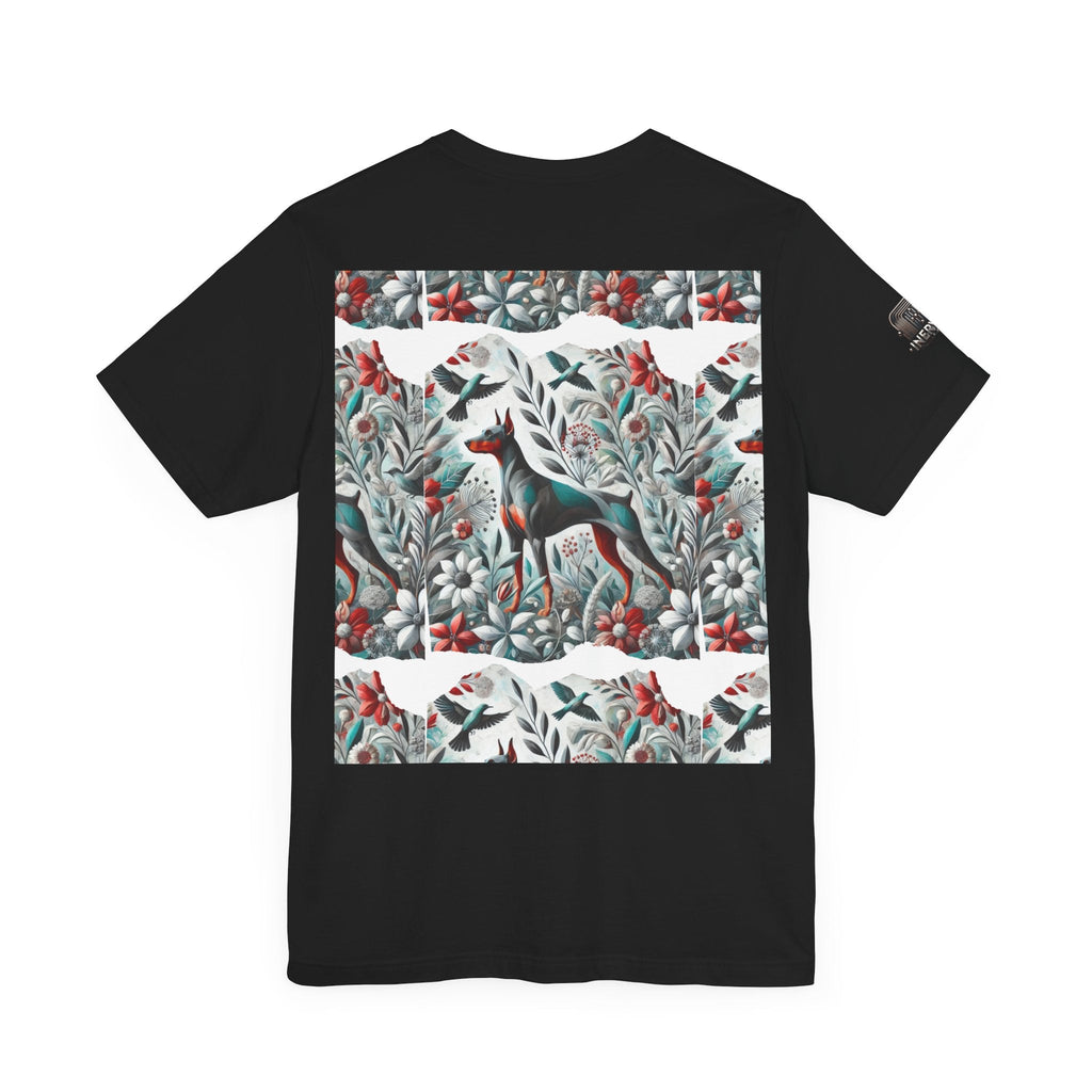 Artistic Floral Dog Tee - Unisex Jersey Short Sleeve | Unique Nature-Inspired Design - InervoX