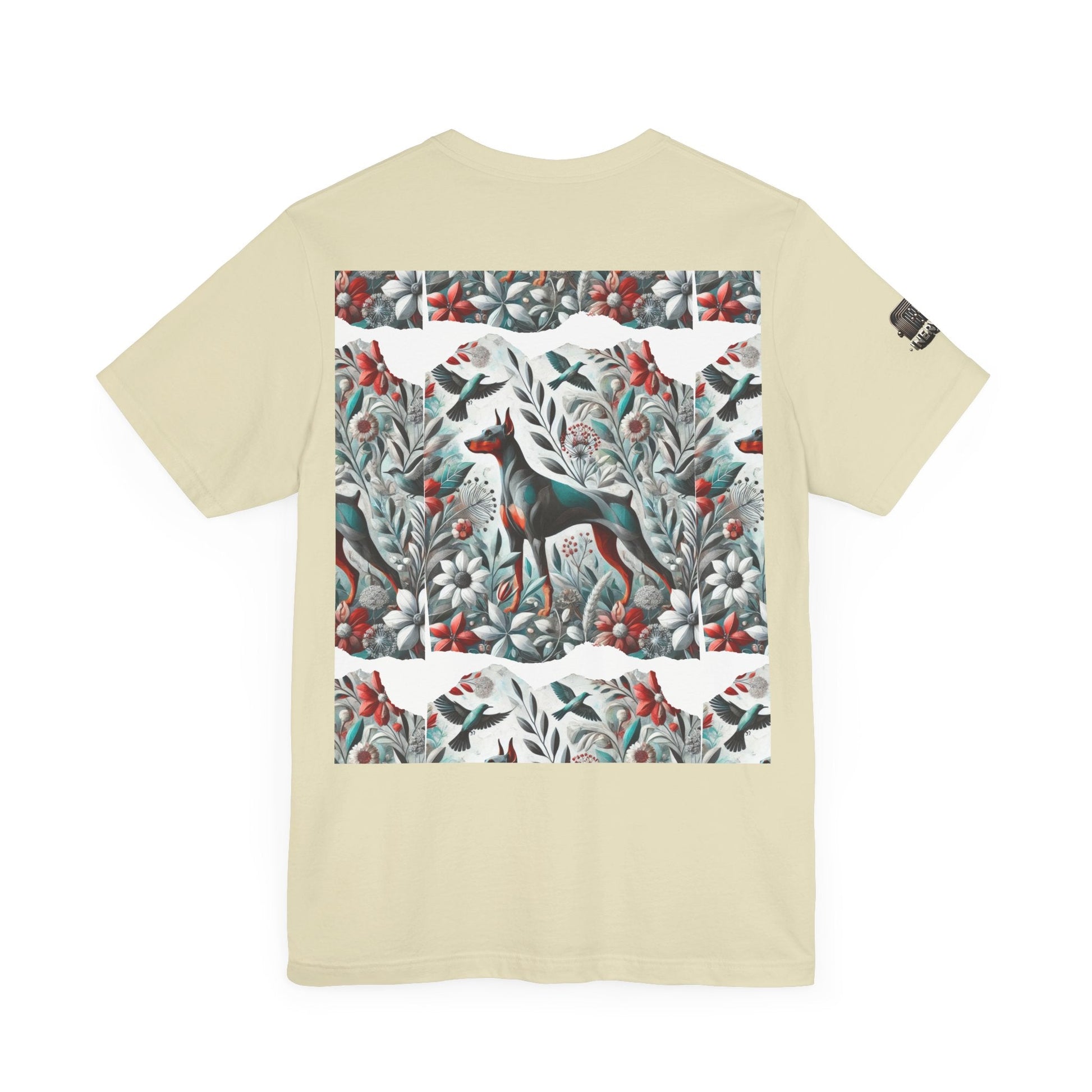 Artistic Floral Dog Tee - Unisex Jersey Short Sleeve | Unique Nature - Inspired Design - InervoX