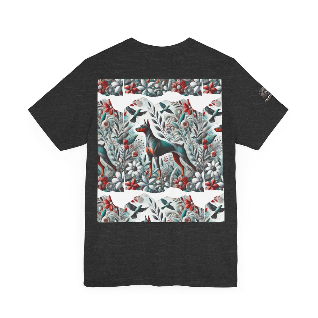 Artistic Floral Dog Tee - Unisex Jersey Short Sleeve | Unique Nature - Inspired Design - InervoX
