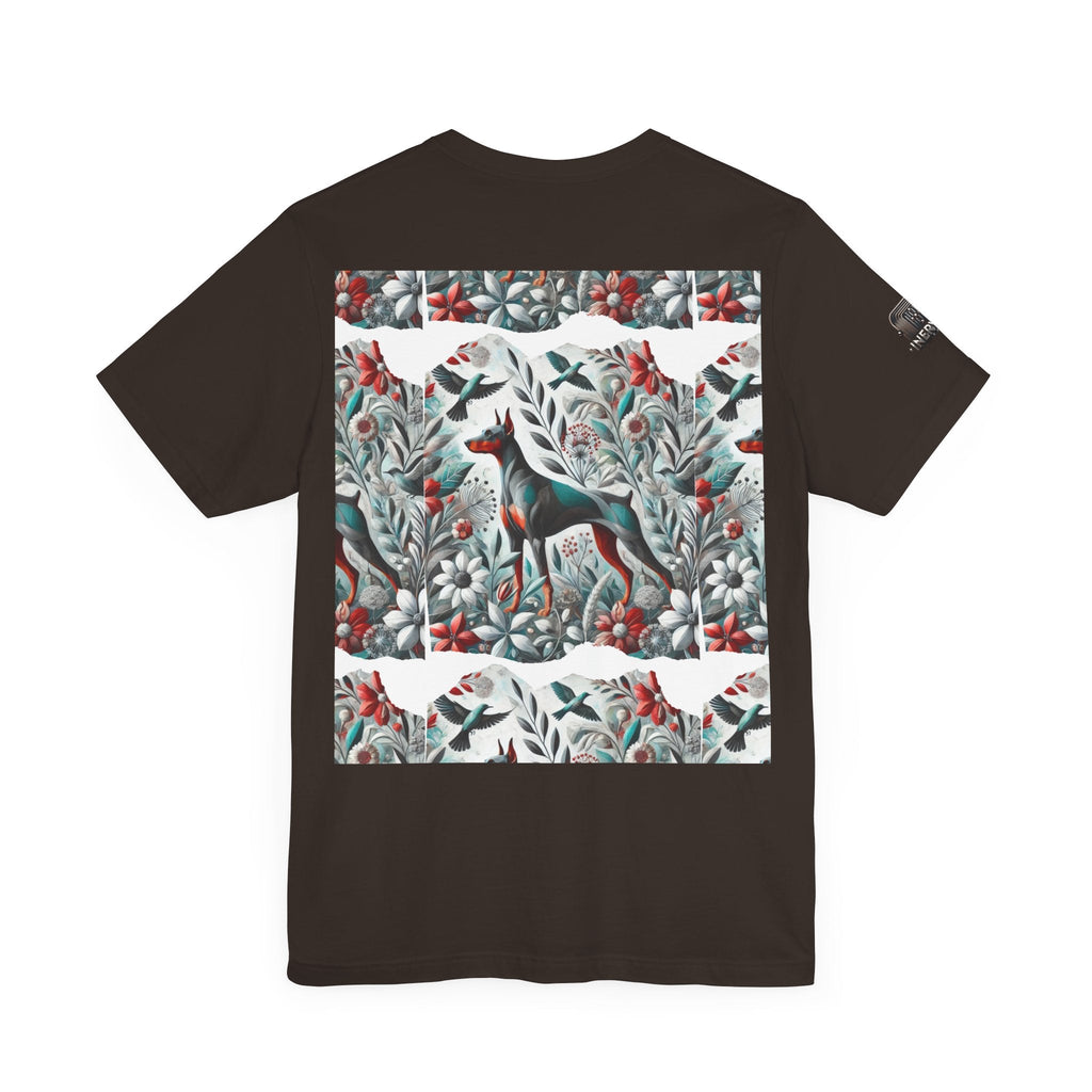 Artistic Floral Dog Tee - Unisex Jersey Short Sleeve | Unique Nature-Inspired Design - InervoX