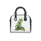 Artistic Shoulder Handbag - Green & Yellow Neg Mawon - InervoX