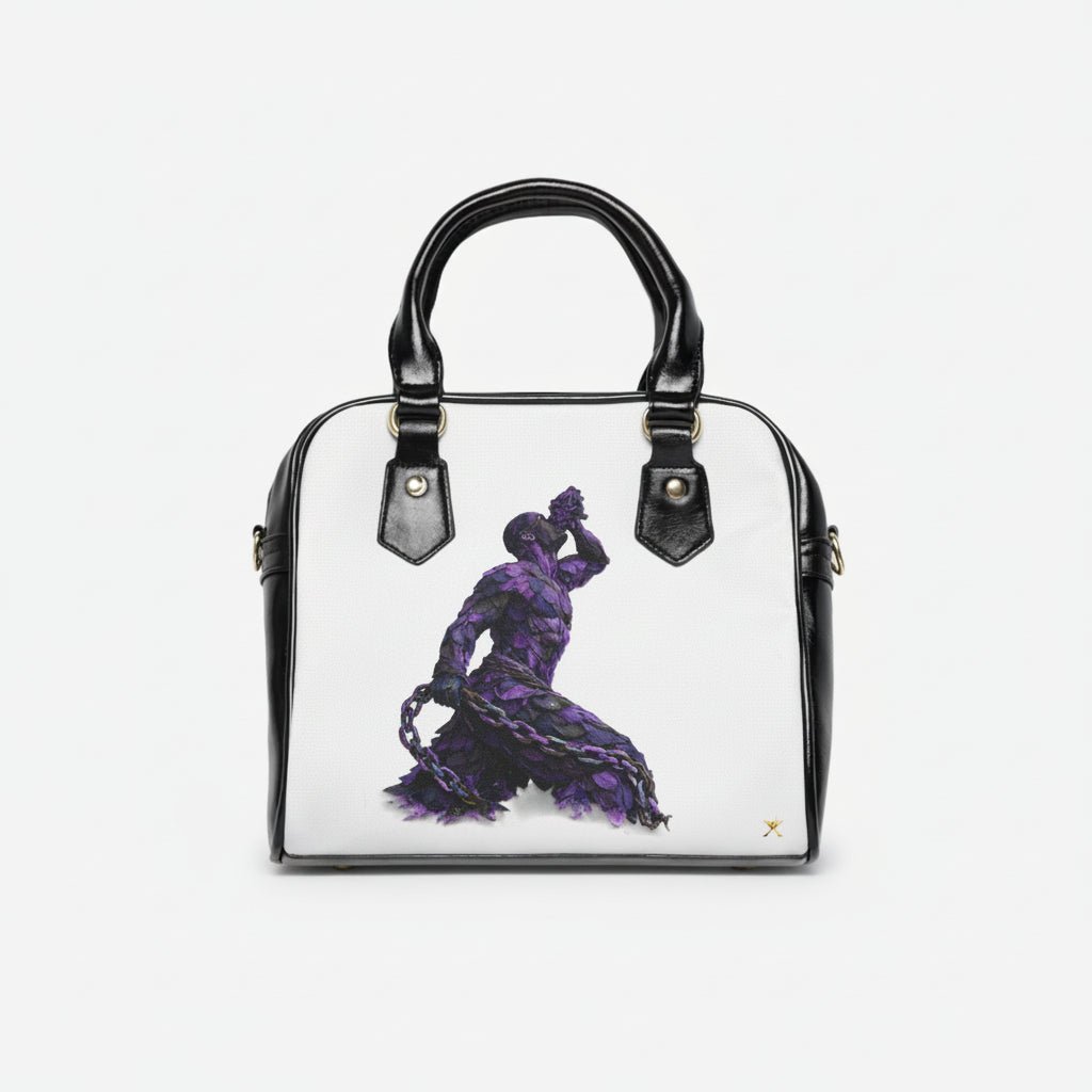 Artistic Shoulder Handbag - Purple & Black Neg Mawon The Calling - InervoX
