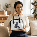 Artistic Shoulder Handbag - Red & Blue Neg Mawon The Calling - InervoX