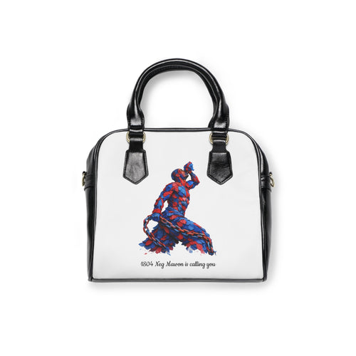 Artistic Shoulder Handbag - Red & Blue Neg Mawon The Calling - InervoX