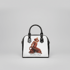 Artistic Shoulder Handbag - Red & Gold Neg Mawon The Calling - InervoX