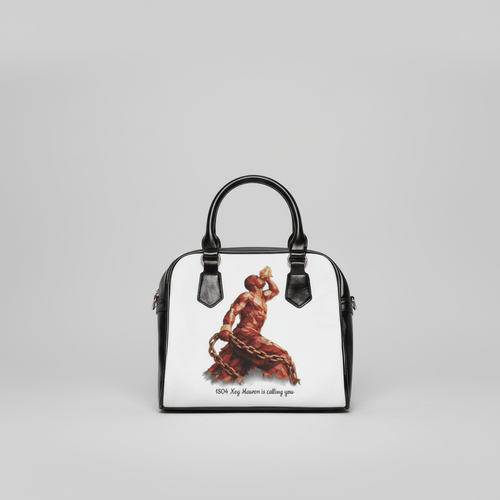 Artistic Shoulder Handbag - Red & Gold Neg Mawon The Calling - InervoX