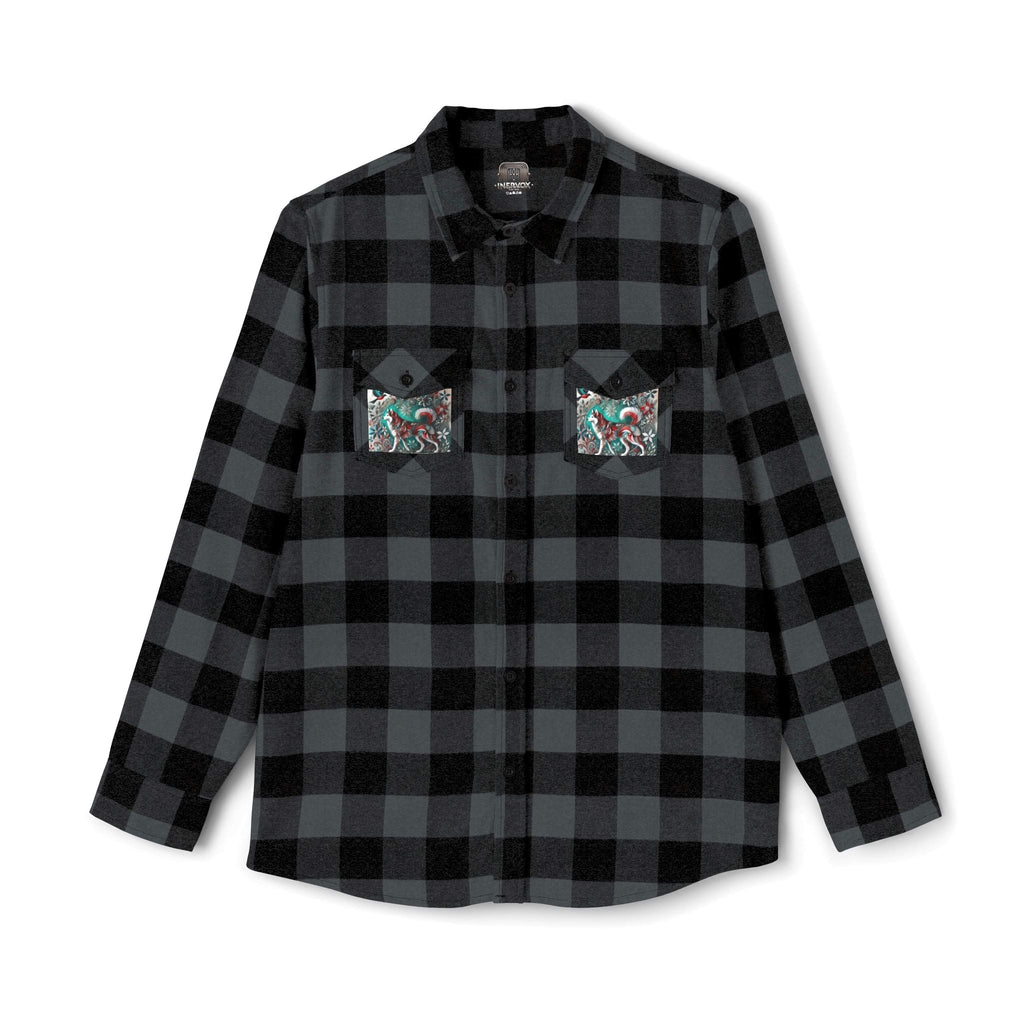 Bohemian Floral Flannel Shirt - Husky style - InervoX