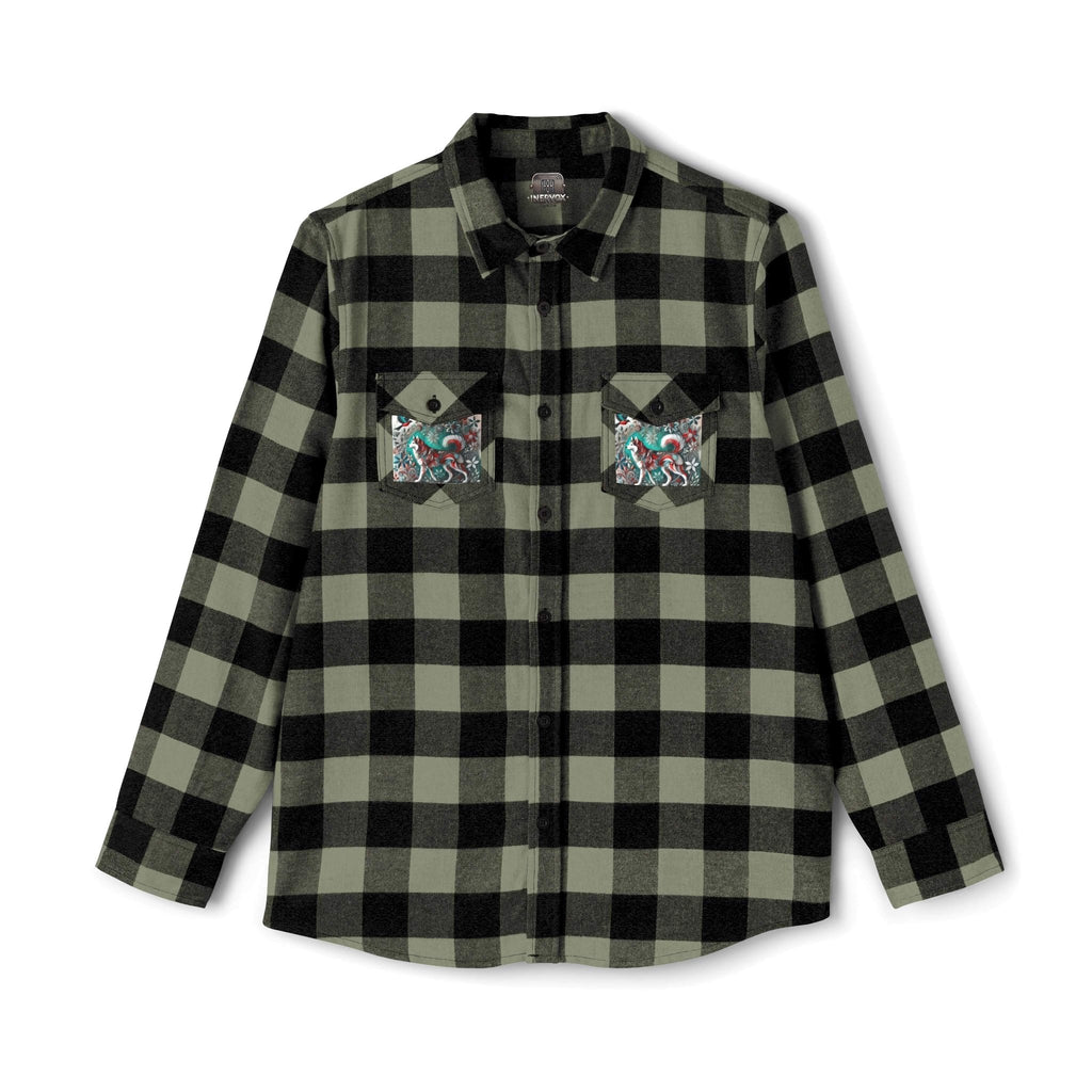 Bohemian Floral Flannel Shirt - Husky style - InervoX