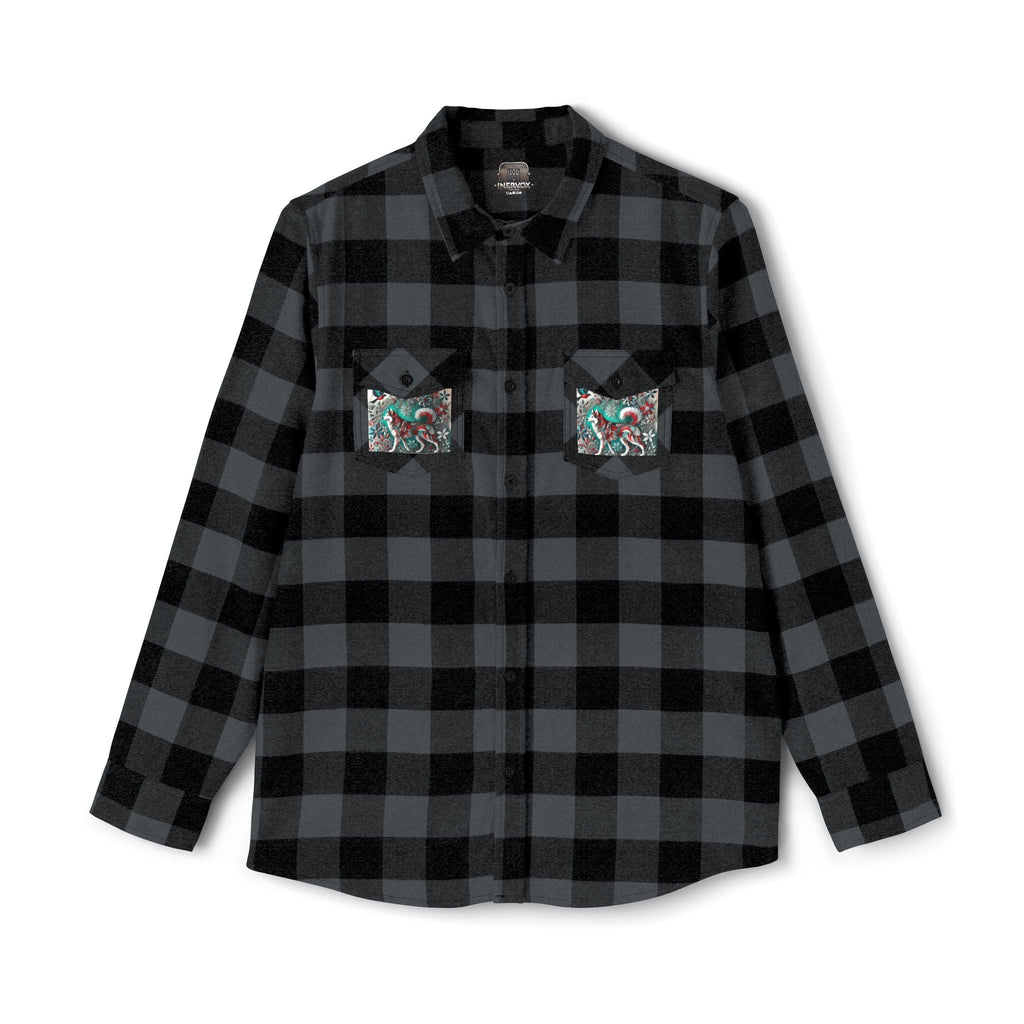 Bohemian Floral Flannel Shirt - Husky style - InervoX
