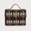 Canvas Handbag with Haitian Royal Crest Pattern, Waterproof Canvas Bag - InervoX