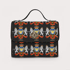 Canvas Handbag with Haitian Royal Crest Pattern, Waterproof Canvas Bag - InervoX